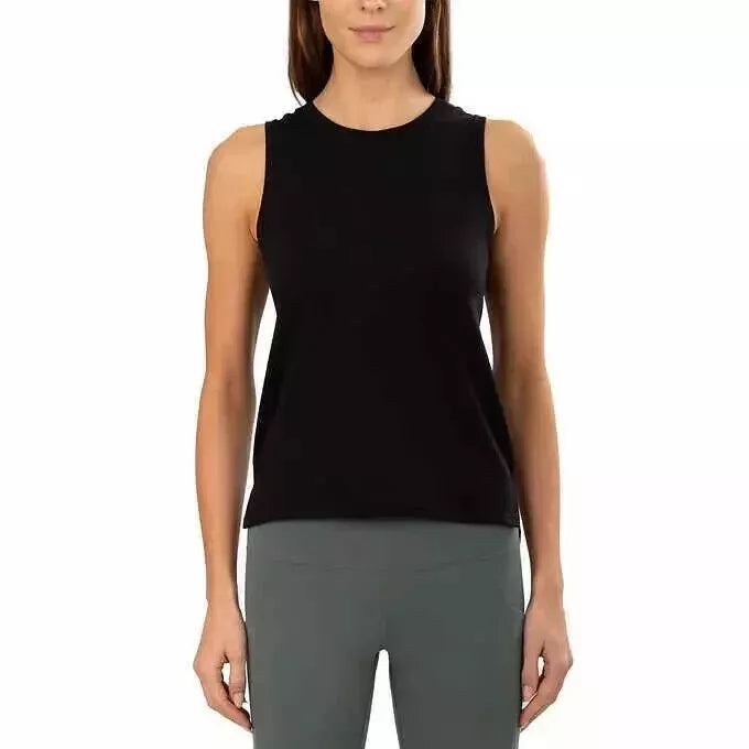 Tuff Athletics Women's Crew Neck Stretch Top - Comfortable Activewear for Performance