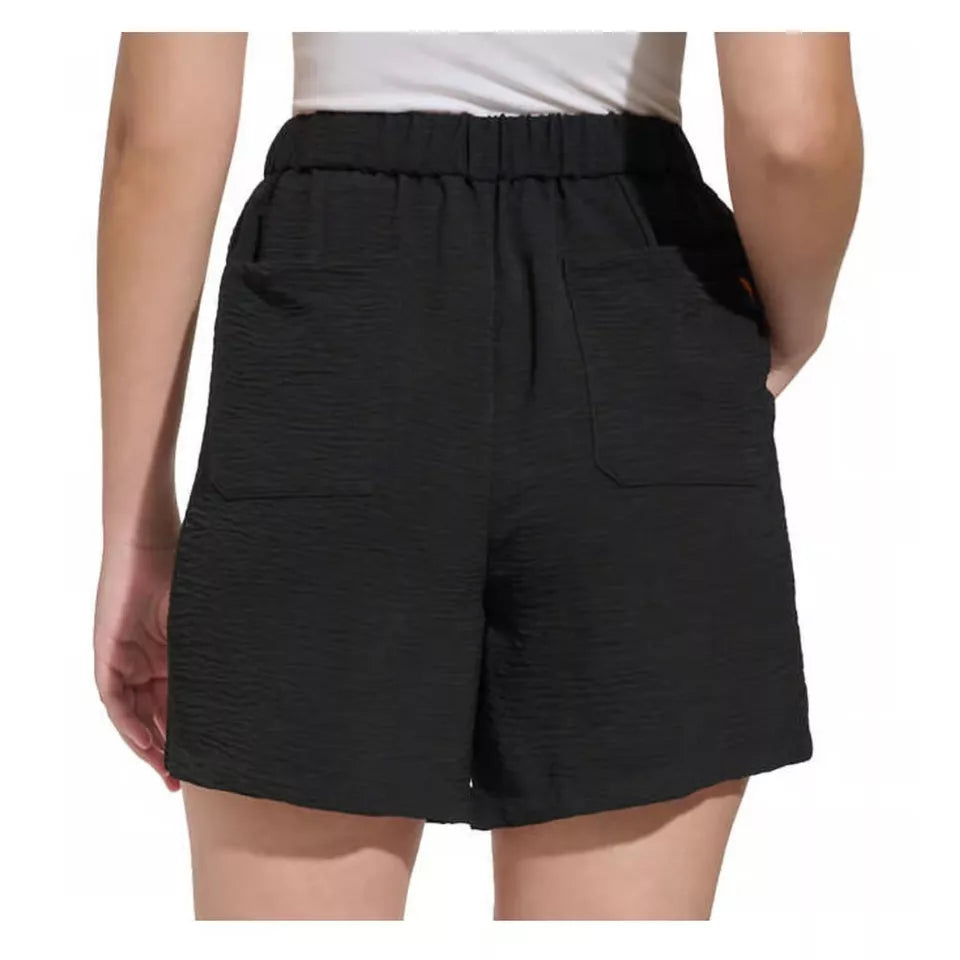 Margaritaville Ladies' Black Crinkle Pull-on Shorts for Effortless Style