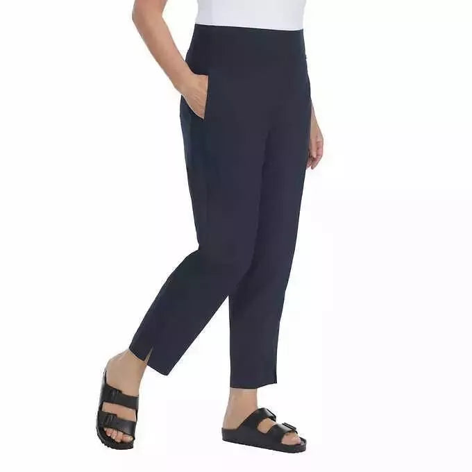 Kirkland Signature Ladies' Ankle 4-Way Stretch Pants with Pockets – Versatile and Comfortable Women's Slim Fit Trousers