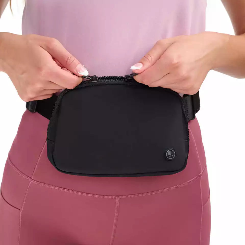 Lole Unisex Belt Bag | 7.5" x 5" x 2" Crossbody Fanny Pack Waist Bag for Travel and Everyday Use