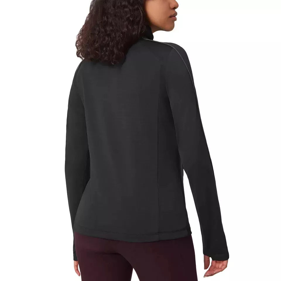 Mondetta Women's Active 1/4-Zip Long Sleeve Top – Stylish and Comfortable Sportswear for Every Workout