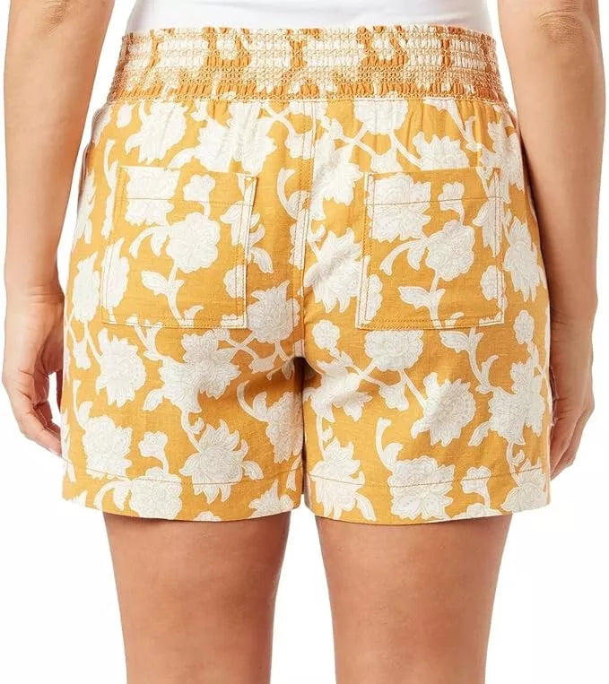 Briggs Women's Linen Blend Pull-On Shorts with Pockets