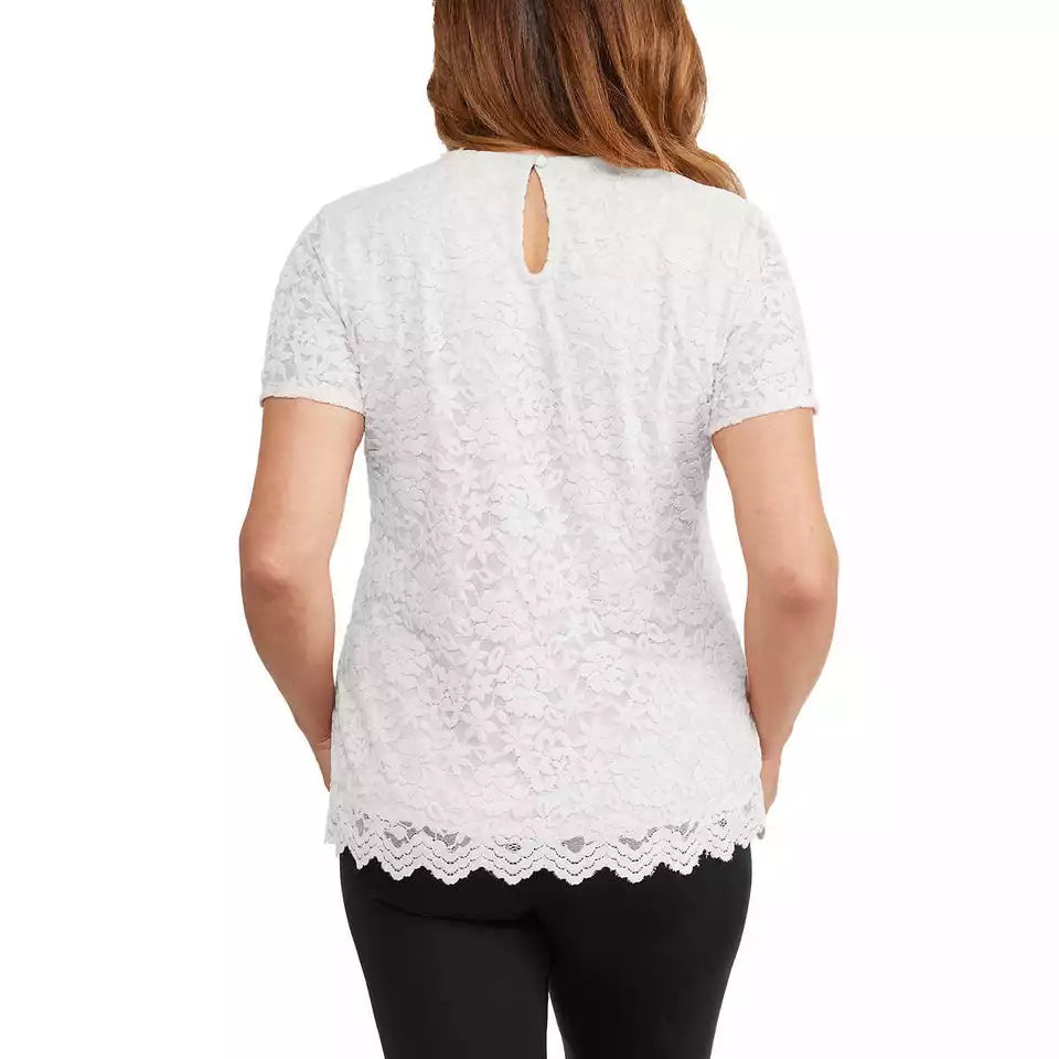 Teddi Rose Ladies' Floral Lace Top