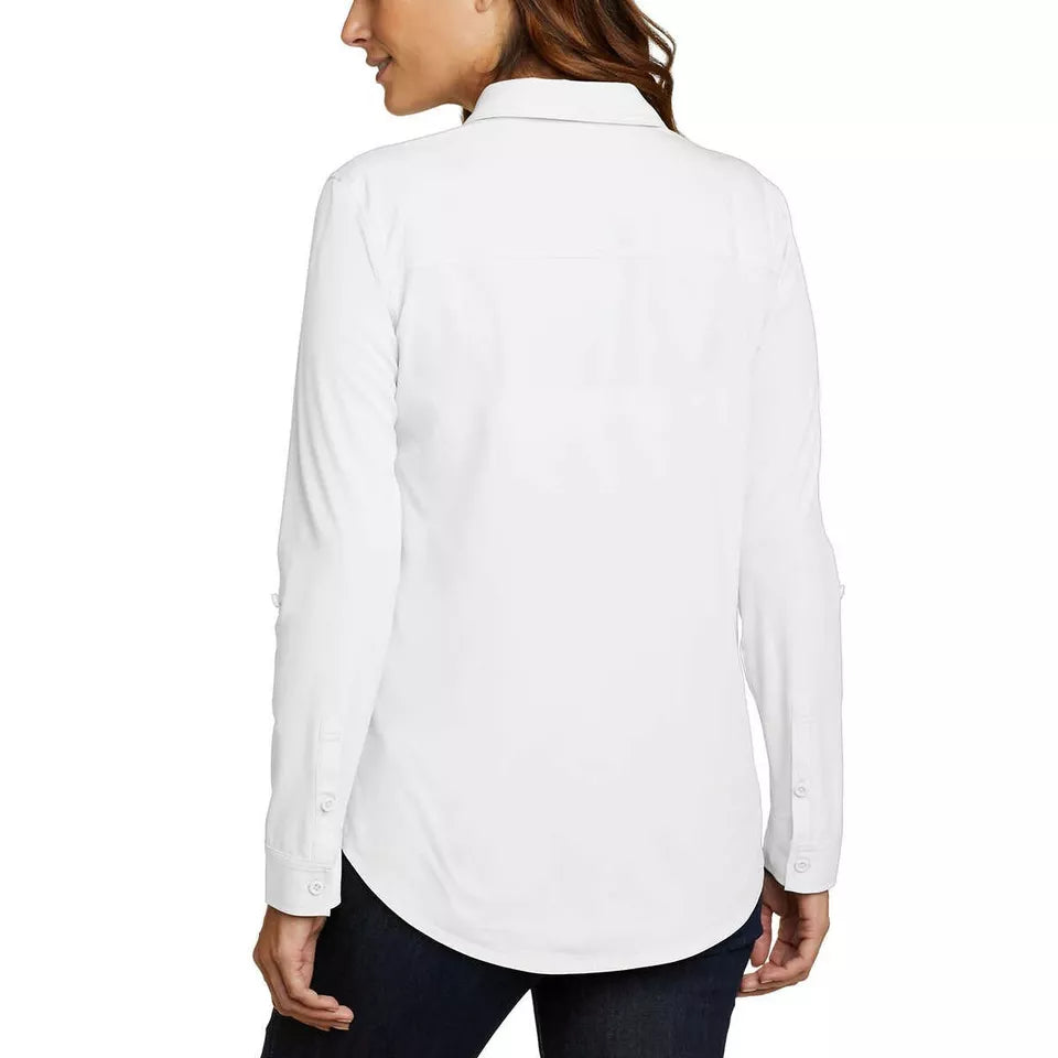 Eddie Bauer Women's Departure Button-Up Long Sleeve Shirt