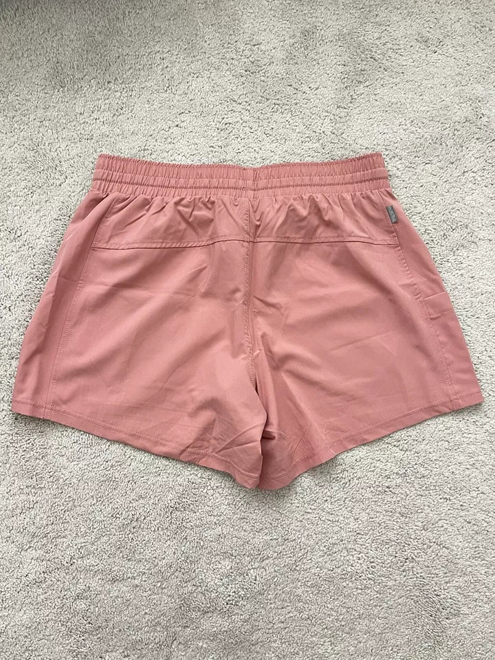 Pacific Trail Women's Lightweight Pink Shorts, Elastic Waist, 3 Pockets