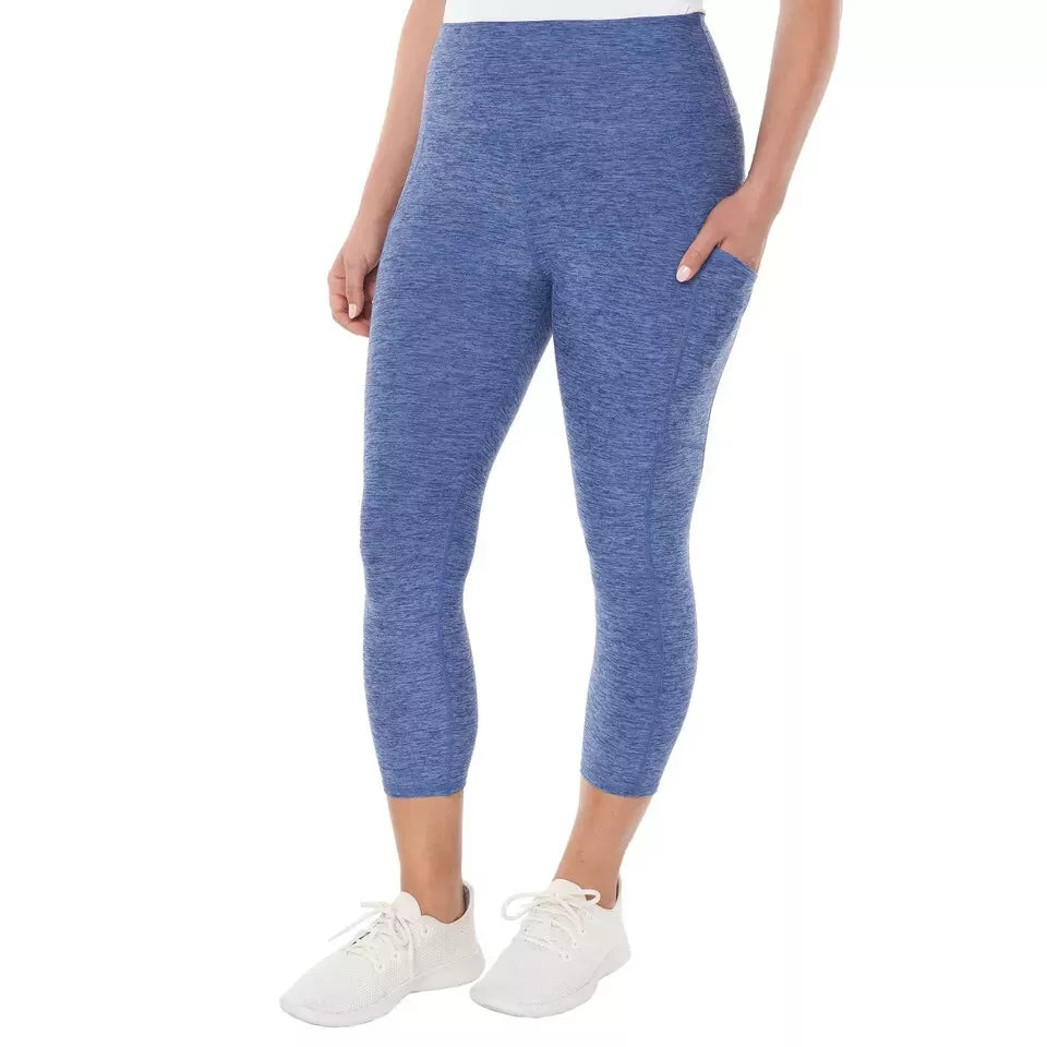 Kirkland Signature Ladies' Brushed Capri Legging - Soft, Stretchy & Stylish Capri Pants for Women