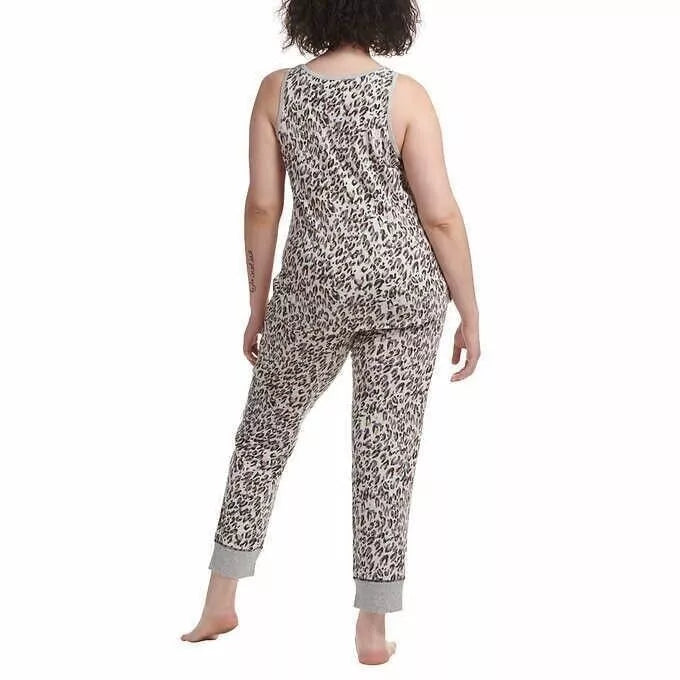 Live Love Lounge Women's 3-Piece Lounge Set, Animal Print, L, XX - Lightweight & Soft