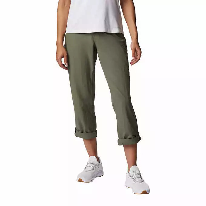 Women's Columbia Woodland Hills Roll Up Capri Pants - Nylon, Multiple Sizes Available