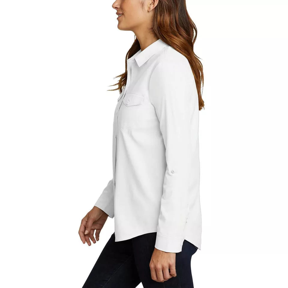 Eddie Bauer Women's Departure Button-Up Long Sleeve Shirt