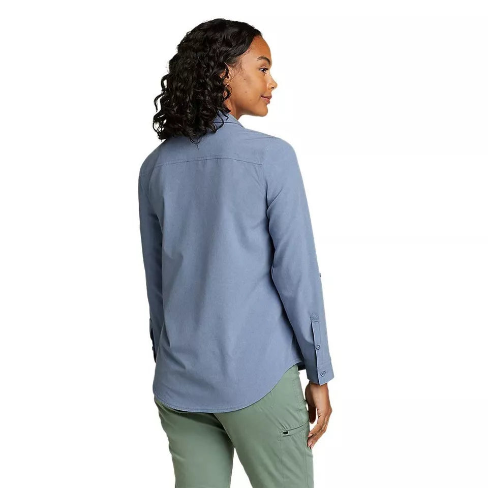 Eddie Bauer Women's Departure Button-Up Long Sleeve Shirt