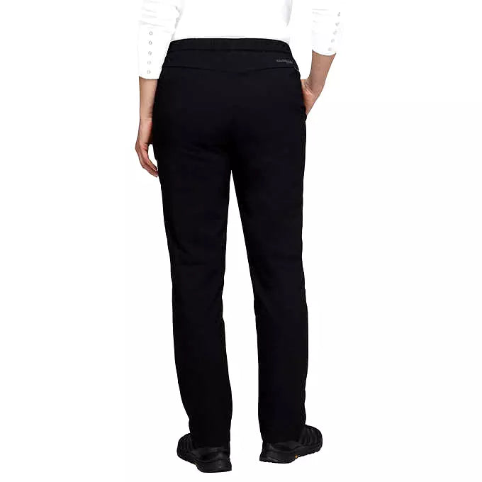 Stormpack Ladies Black Wind Pants Fleece-Lined with Zipper Accents