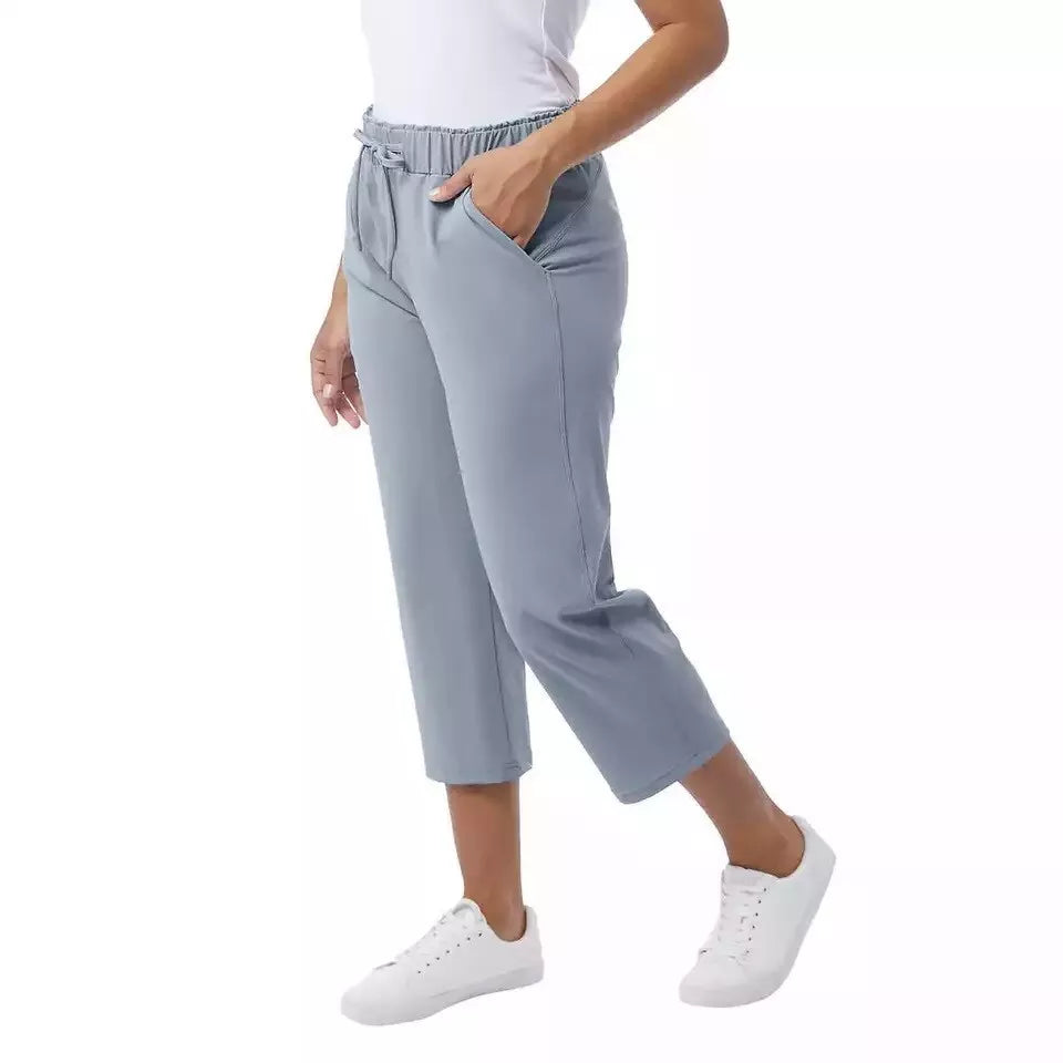 32 Degrees Women's Nylon Capri Pants | Lightweight & Breathable | Perfect for Activewear