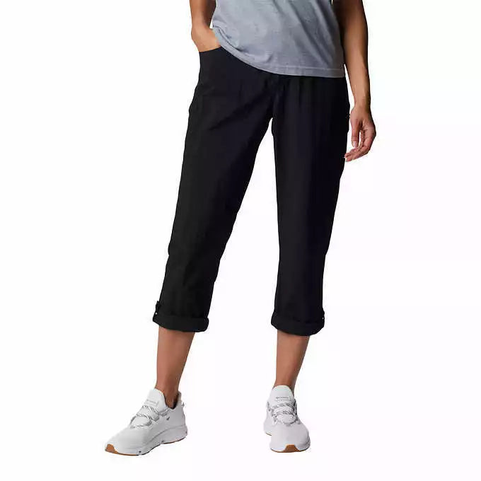 Women's Columbia Woodland Hills Roll Up Capri Pants - Nylon, Multiple Sizes Available