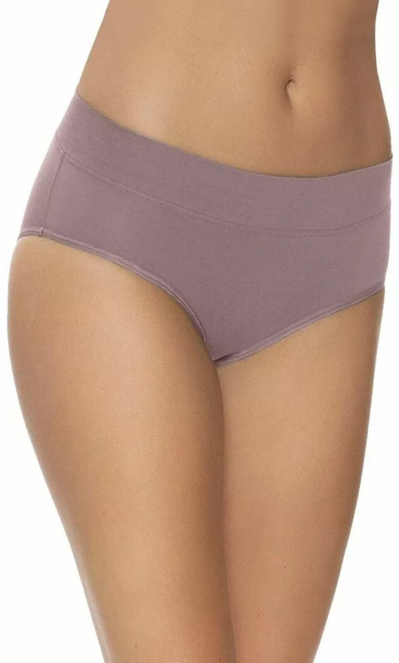 Felina Women's 5-Pack Pima Cotton Hipster Panties - Multicolor Size Large