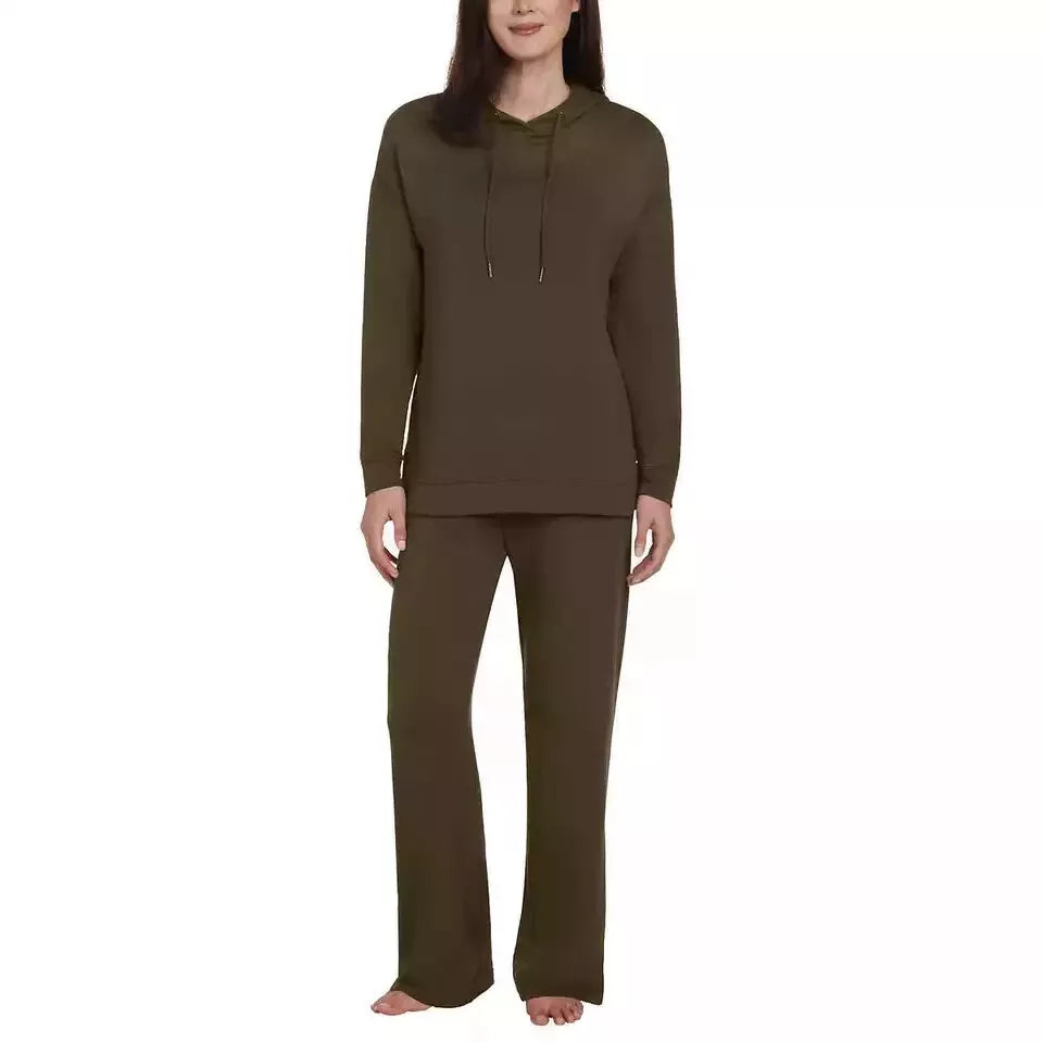 Max Mia Women's Cozy Hoodie Loungewear Set - Comfy Casual Outfit