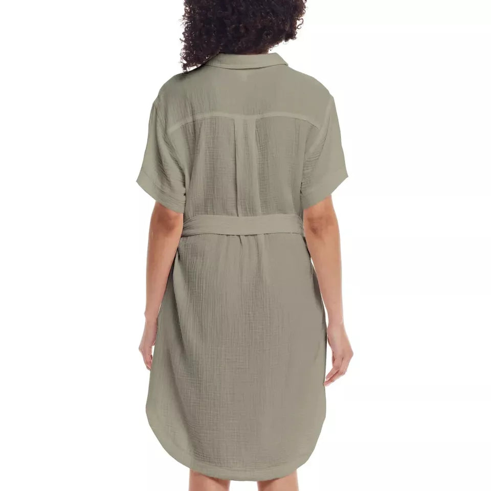 Weatherproof Vintage Ladies' Gauze Dress - Green