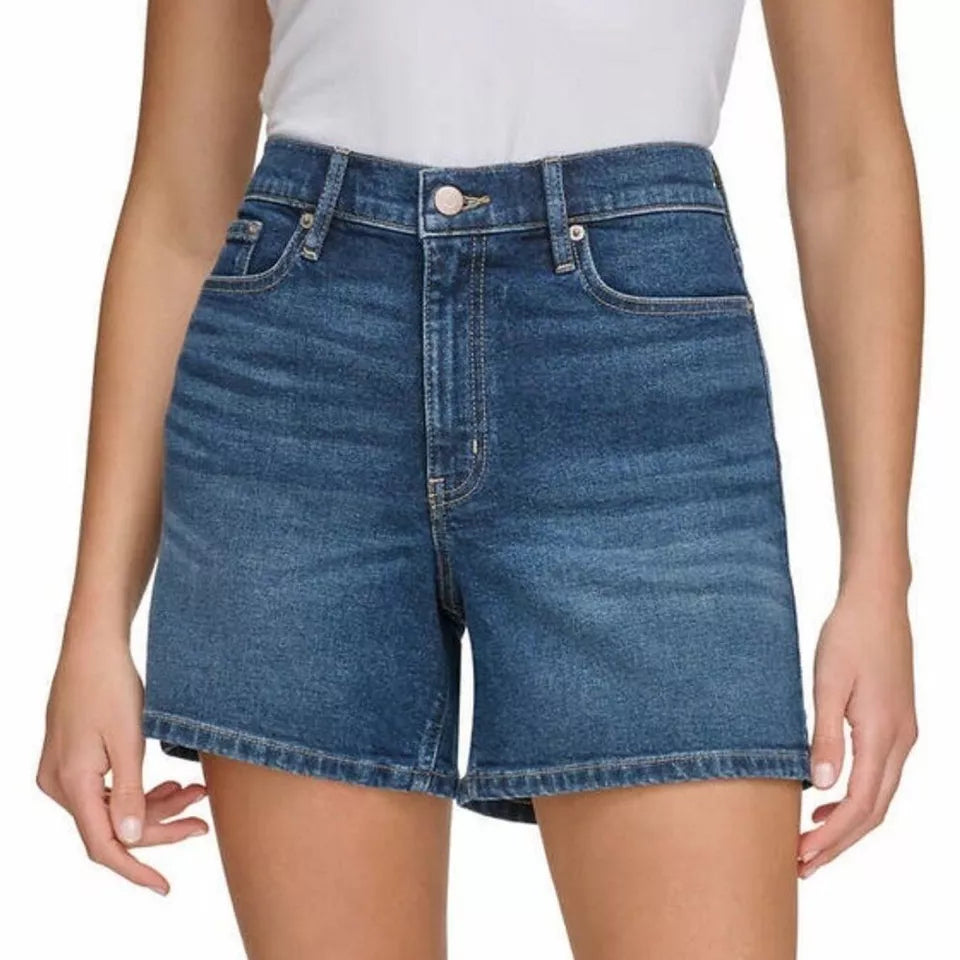 Calvin Klein Women's White 5-Pocket Denim Shorts