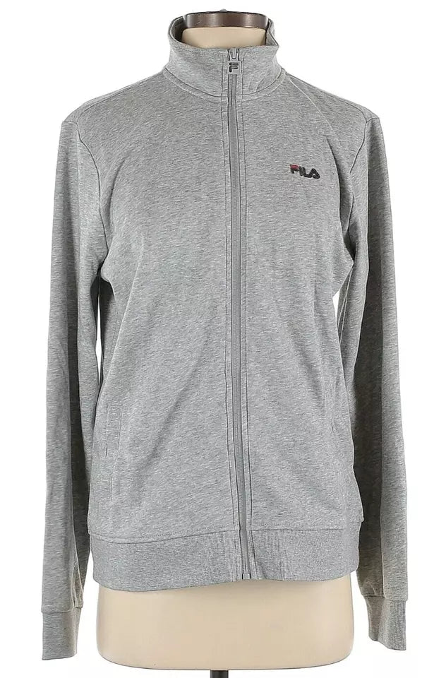 FILA Women's Midweight Full Zip Active Jacket - Grey