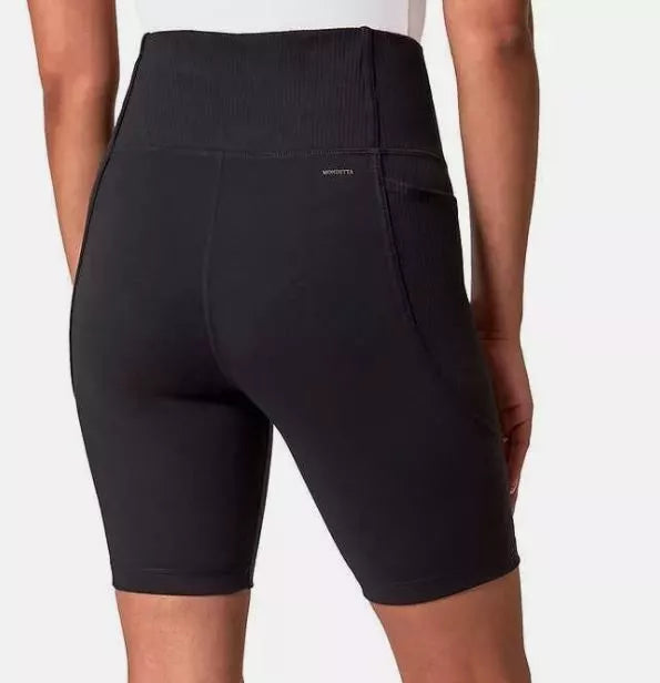 Mondetta Women's High Waist Biker Ribbed Shorts