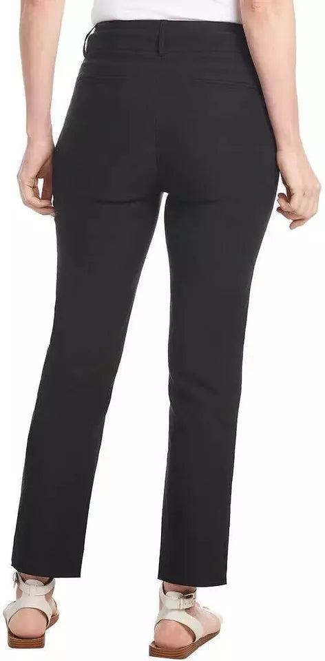 Hilary Radley Women’s Mid-Rise Stretch Pull-On Ankle Pant – Comfortable & Stylish Everyday Wear