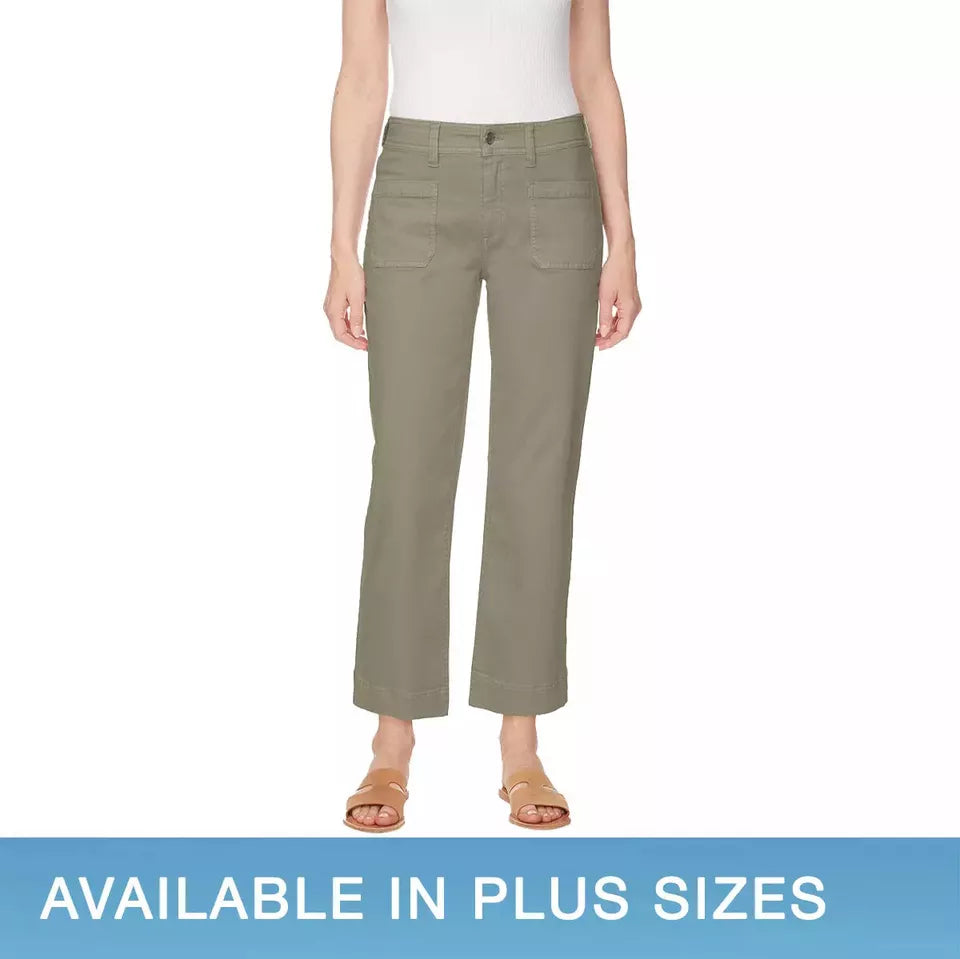 Buffalo Women's High-Rise Brigette Soft Stretch Crop Pants - Comfortable & Stylish Fit