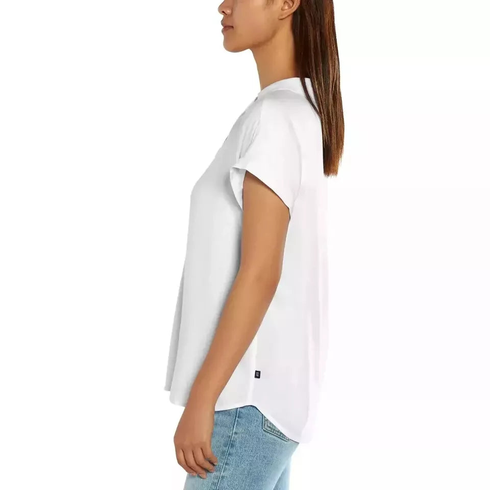 GAP Women’s V-Neck Short Sleeve Blouse – Stylish and Comfortable Casual Wear