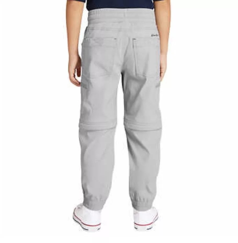 Eddie Bauer Boys Convertible Joggers - Tech Pant with Cargo Zipper Pocket