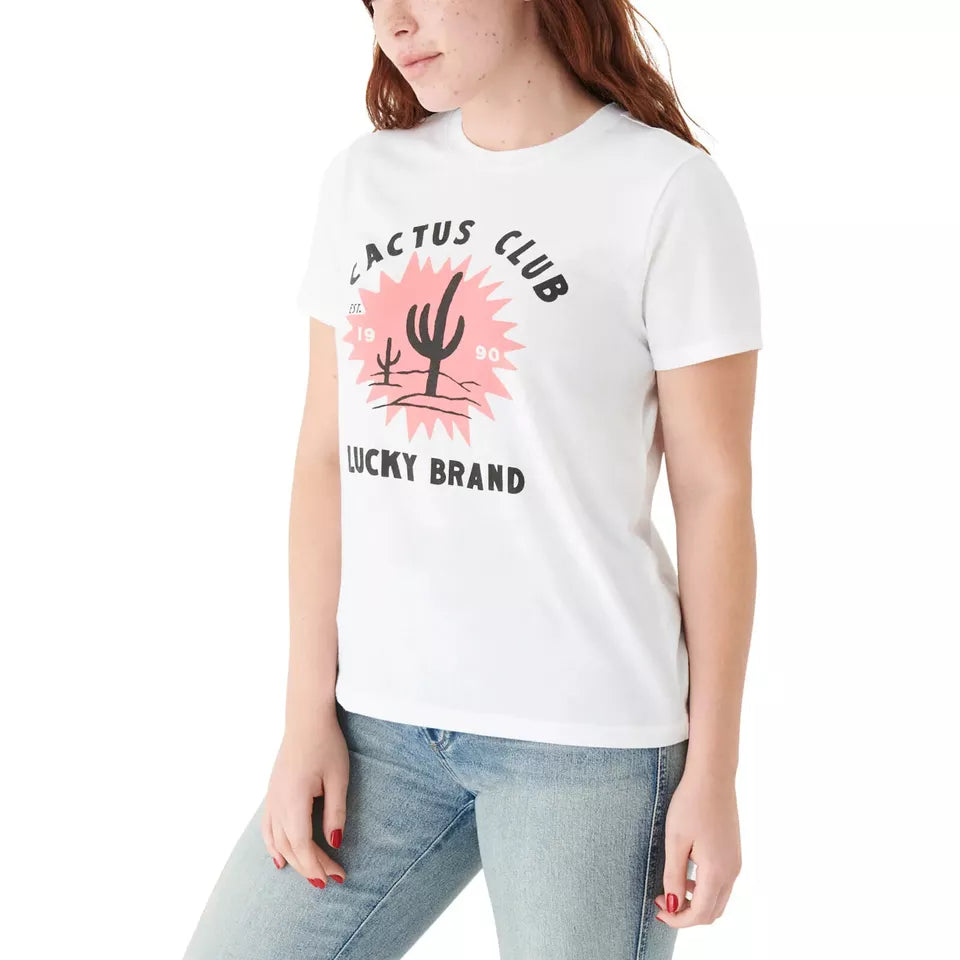 Lucky Brand Women's Graphic Crewneck T-Shirt - Stylish Casual Wear