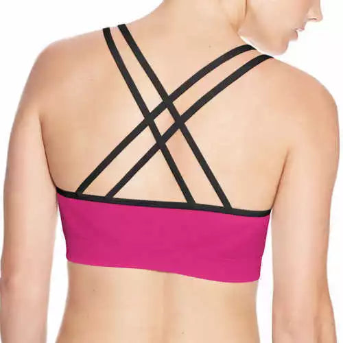 Champion Women's Seamless Criss Cross Sports Bra - 2 Pack for Ultimate Comfort and Support