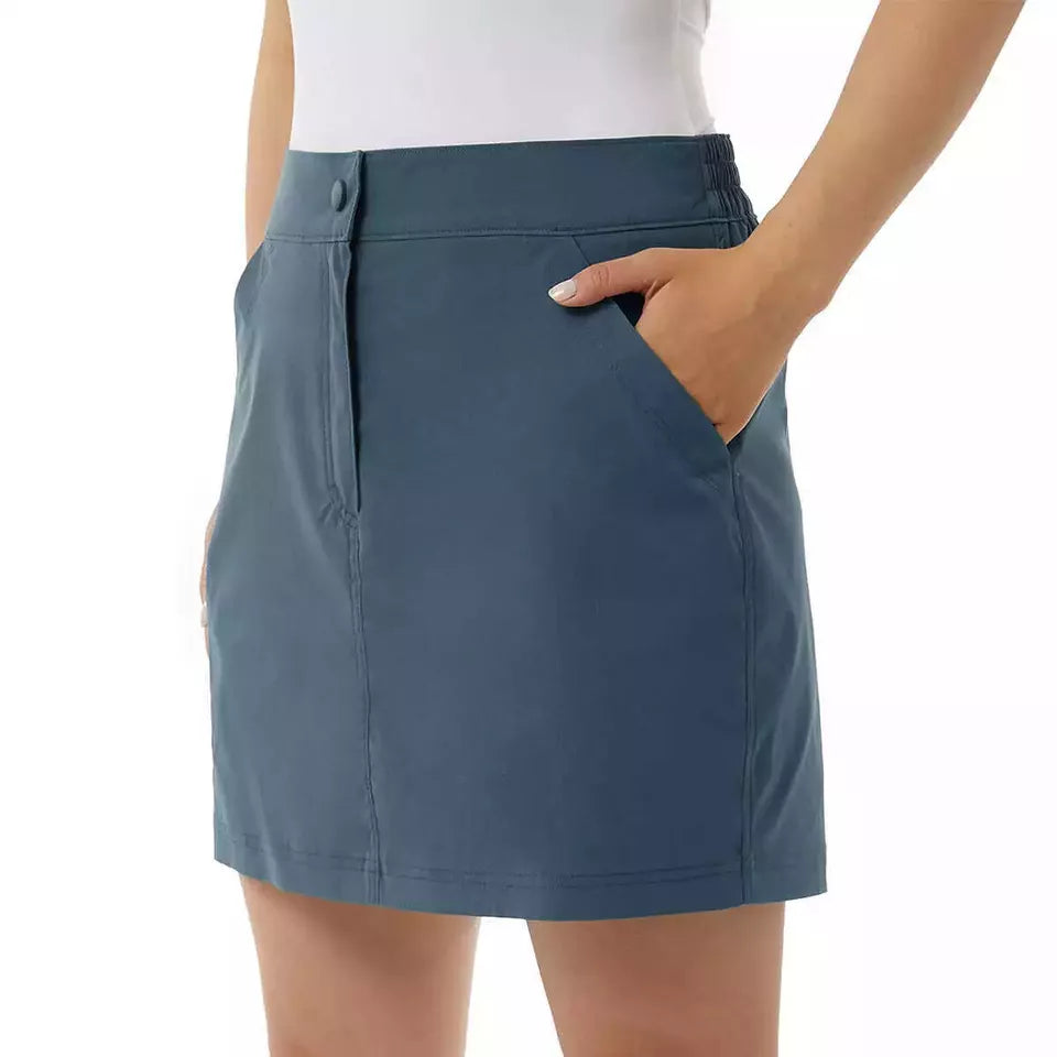 32 Degrees Ladies Tech Skort, Athletic Outdoor Skort for Hiking & Walking