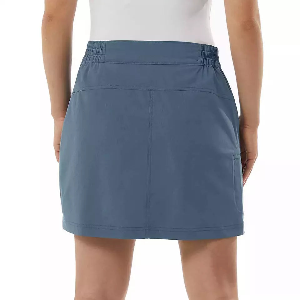 32 Degrees Ladies Tech Skort, Athletic Outdoor Skort for Hiking & Walking