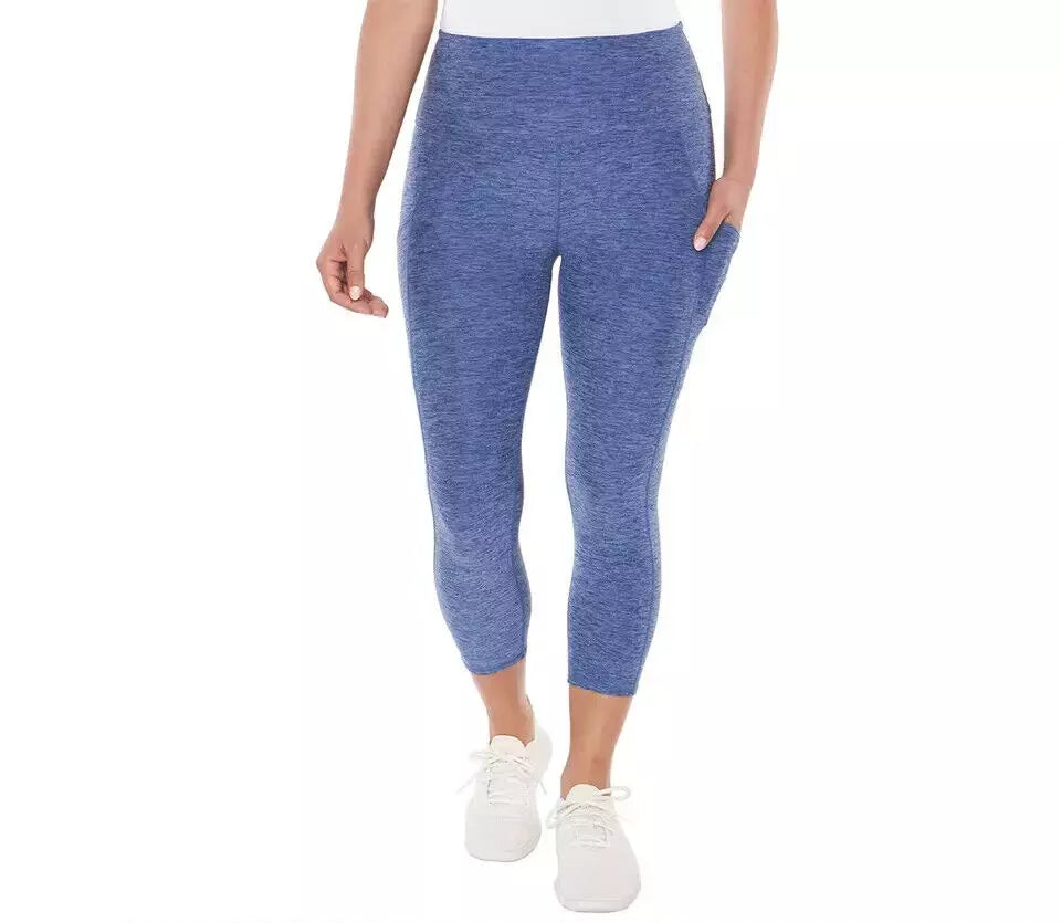 Kirkland Signature Ladies' Brushed Capri Legging - Soft, Stretchy & Stylish Capri Pants for Women