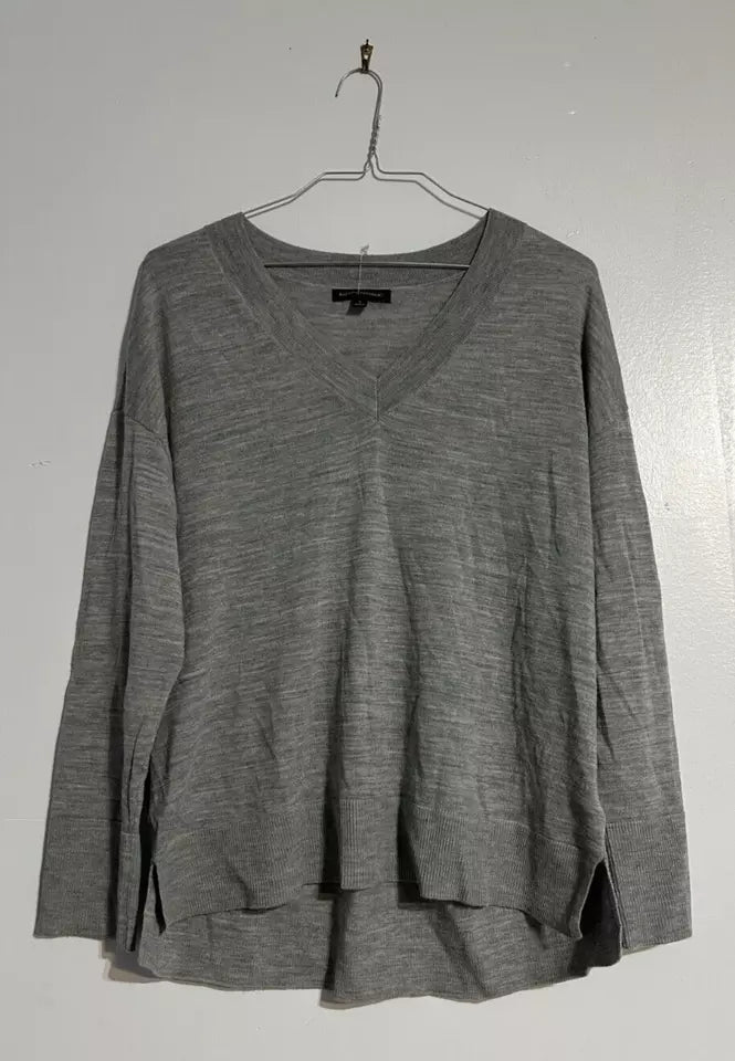 Banana Republic Women's 100% Merino Wool V-Neck Sweater - Soft, Warm & Stylish Pullover