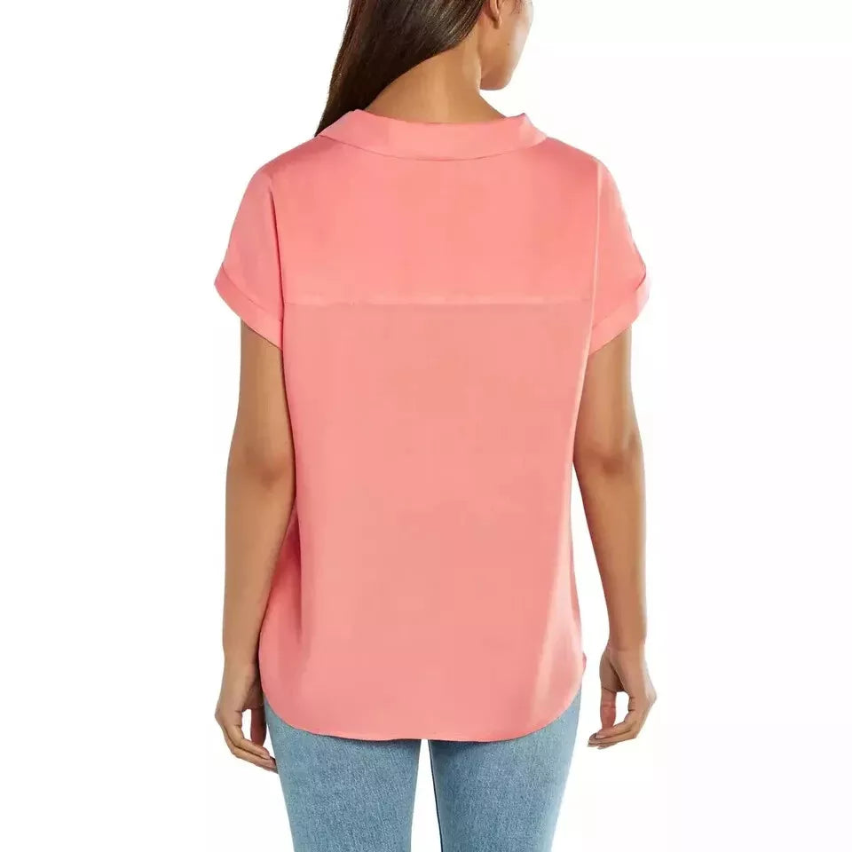 GAP Women’s V-Neck Short Sleeve Blouse – Stylish and Comfortable Casual Wear