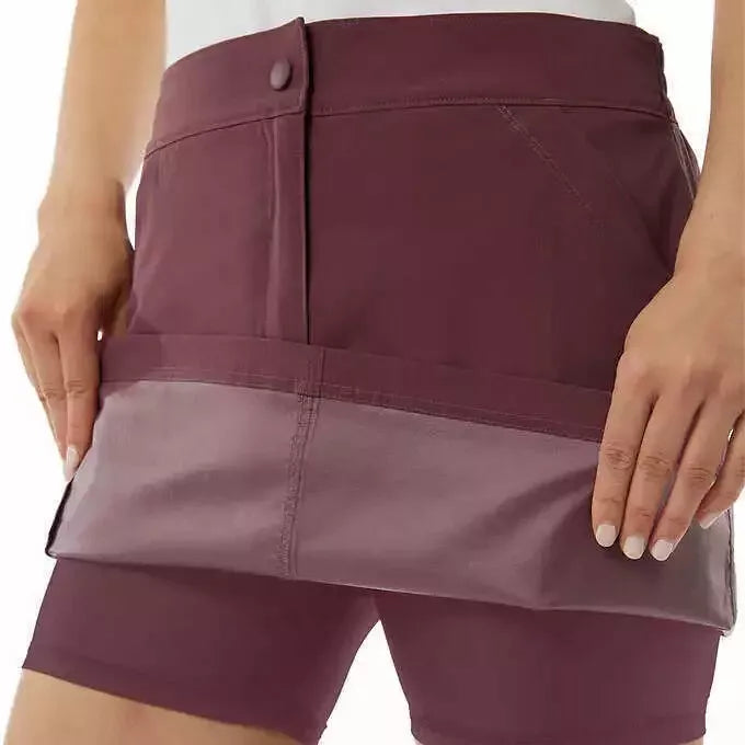 32 Degrees Ladies Tech Skort, Athletic Outdoor Skort for Hiking & Walking