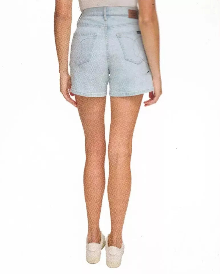 Calvin Klein Women's White 5-Pocket Denim Shorts