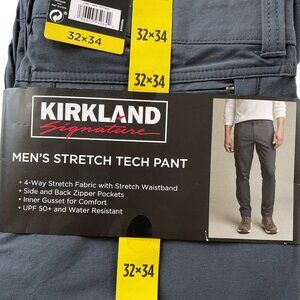 Kirkland Signature Men's Stretch Tech Pants Athletic Lightweight Quick-Dry Performance