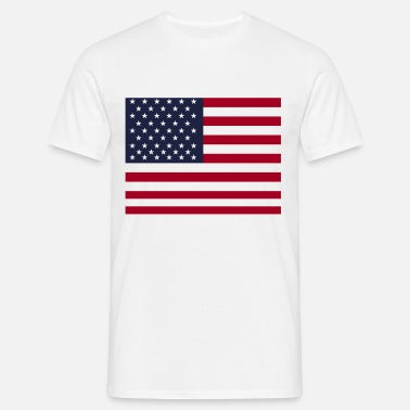 Americana Men's Tee Shirt | White Crew Neck T-Shirt | Classic Casual Top